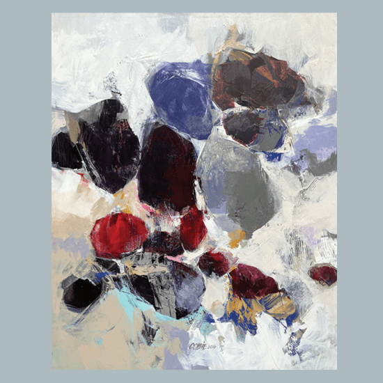 Turning Stones, Acrylic and Mixed Media
60