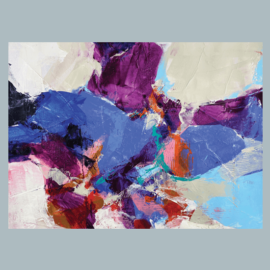 Turning Stones, Acrylic and Mixed Media
17