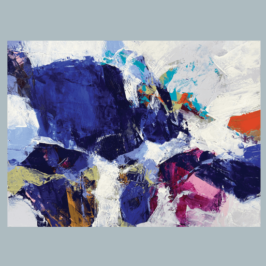 Turning Stones, Acrylic and Mixed Media
17